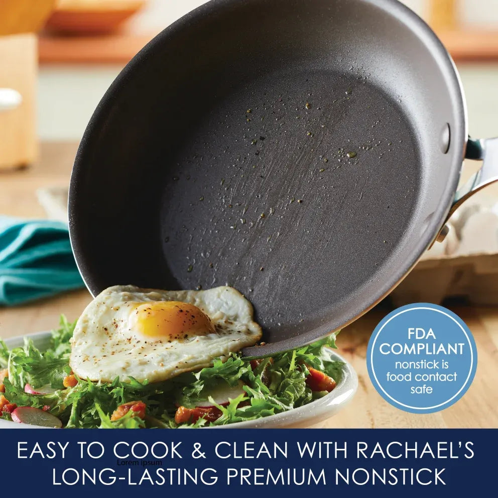 Rachael Ray Cook & Create 11-Piece Enameled Aluminum Cookware Set