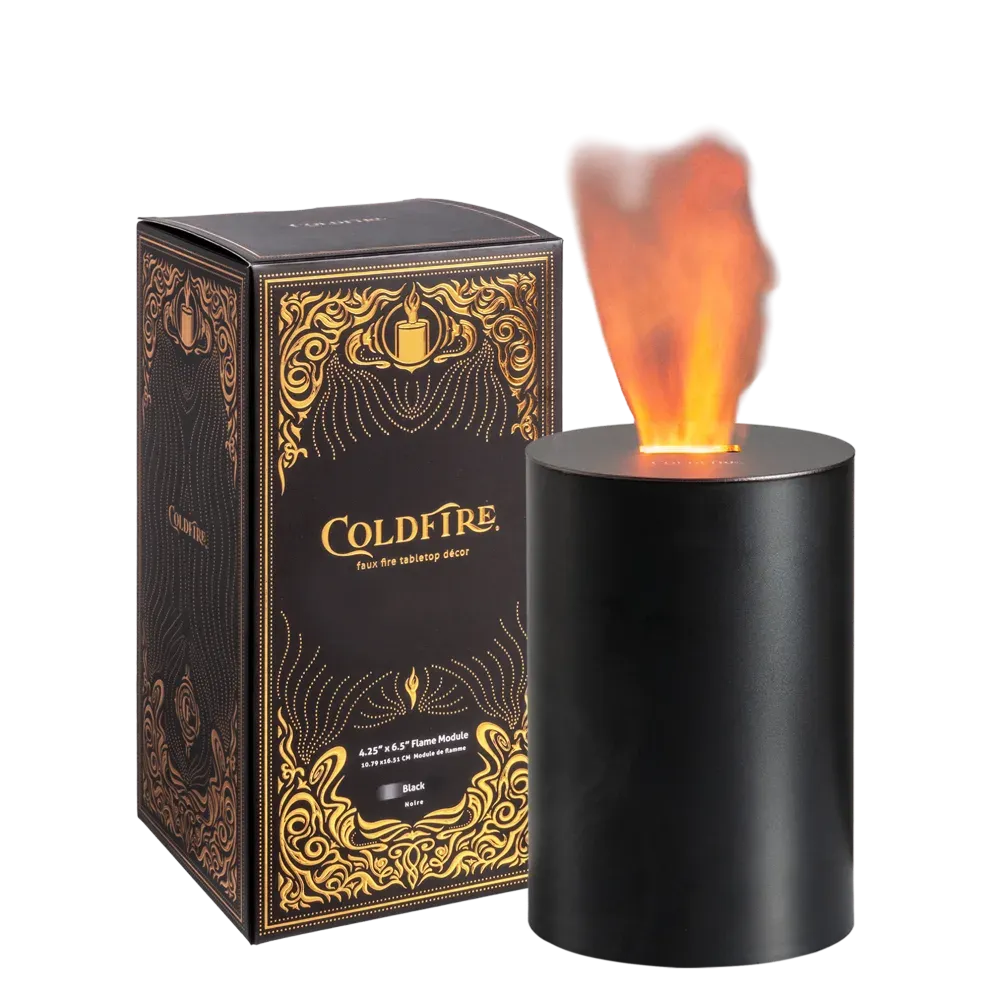 2-Pack: COLDFIRE by Illure Faux Fire Tabletop Decor
