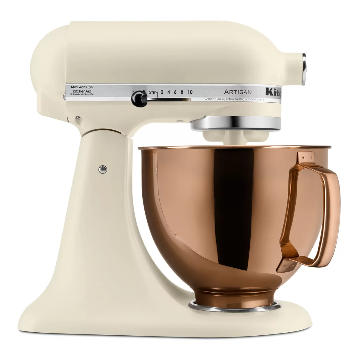 KitchenAid 5qt 10-Speed Stand Mixer with Copper Bowl Fresh Linen - Hearth &amp; Hand™ with Magnolia: Metal, 325W, 22.8 lbs