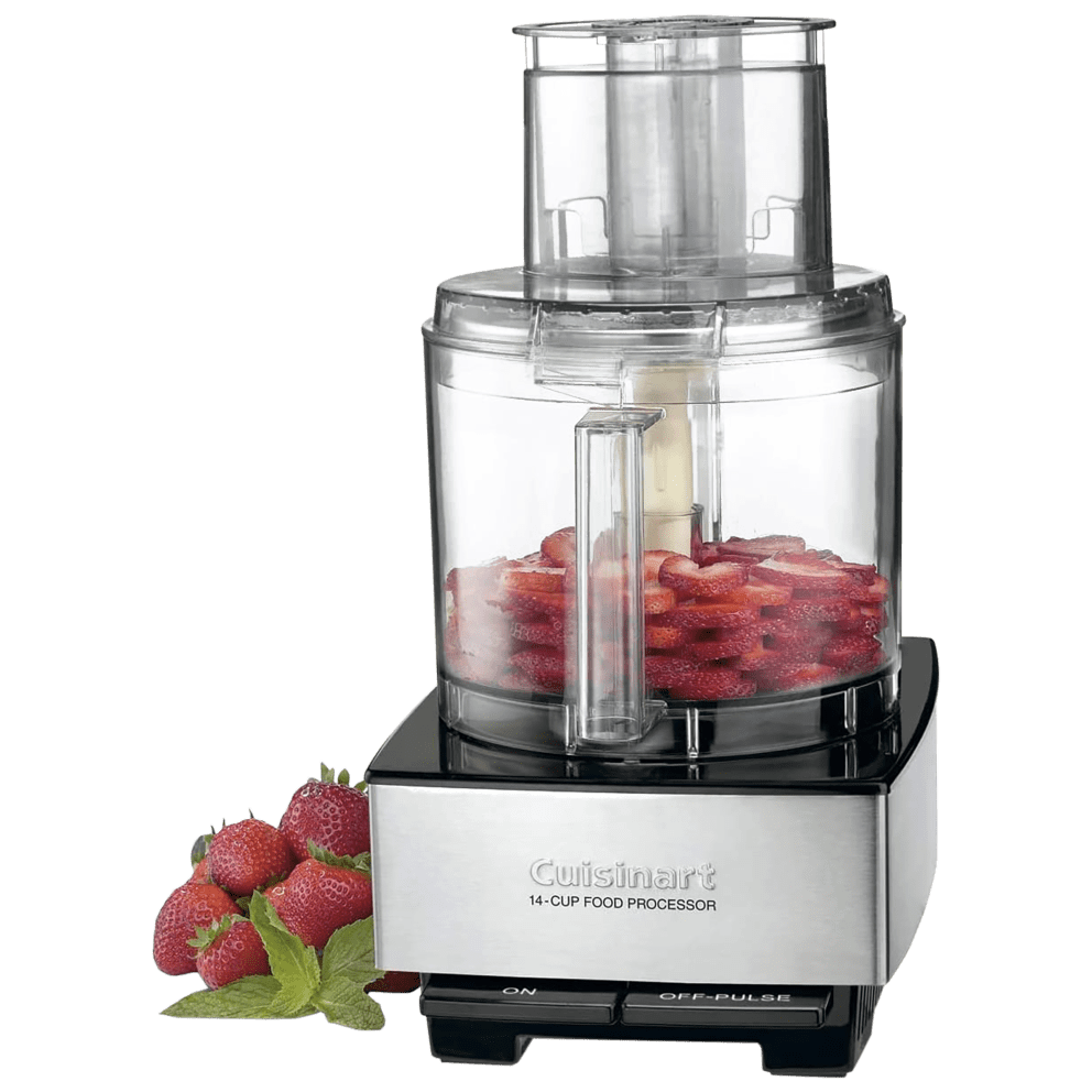 Cuisinart Food Processor 14-Cup Vegetable Chopper for Mincing, Dicing, Shredding, Puree &amp; Kneading Dough, White Stainless, DFP-14BCWNY
