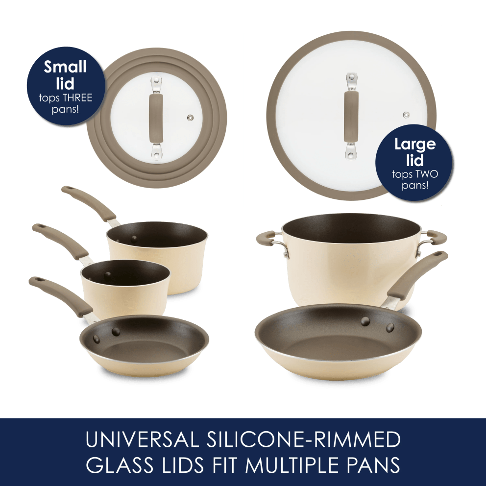 Rachael Ray Cook &amp; Create 11-Piece Enameled Aluminum Cookware Set