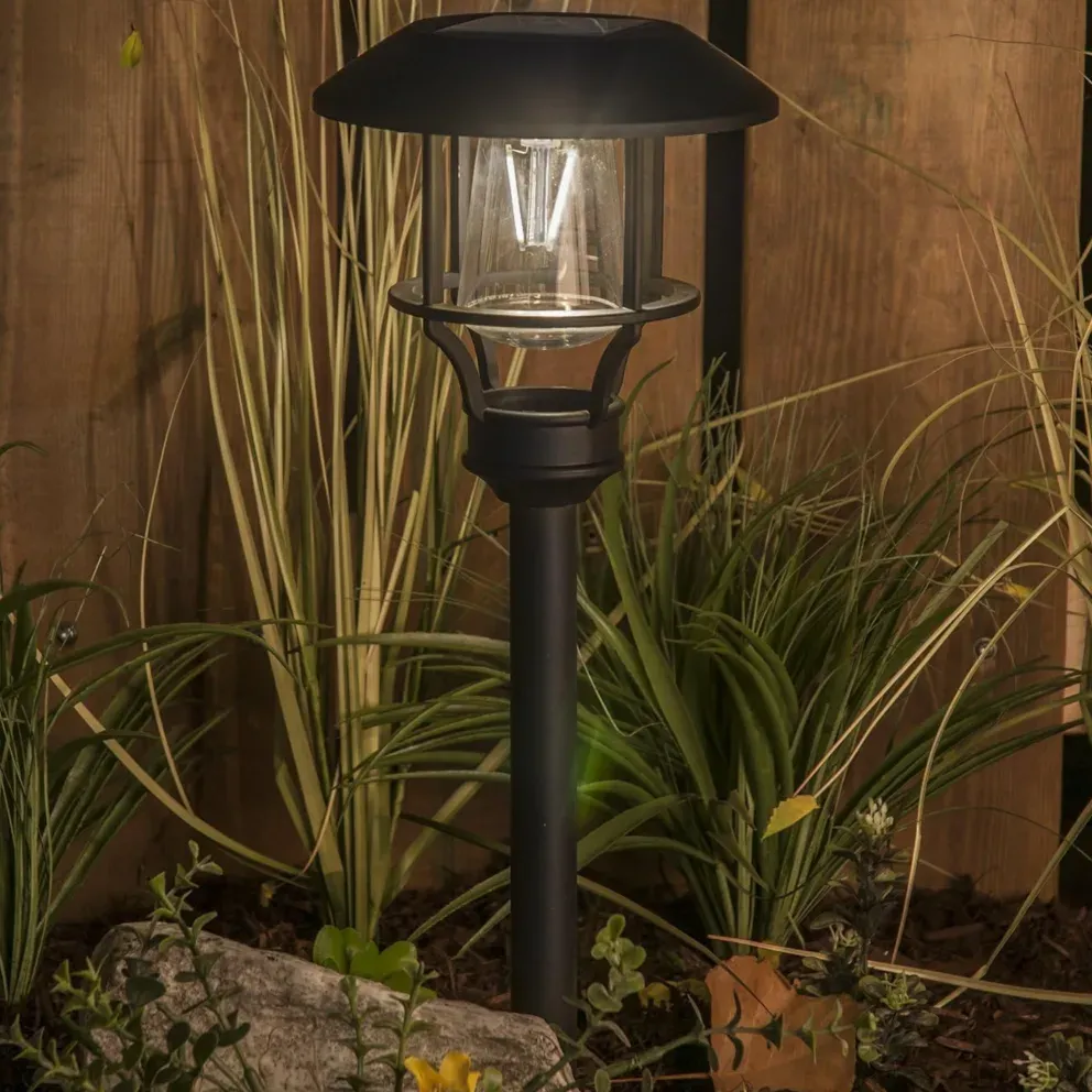 Sterno Solar Edison Path Lights : 8-Pack