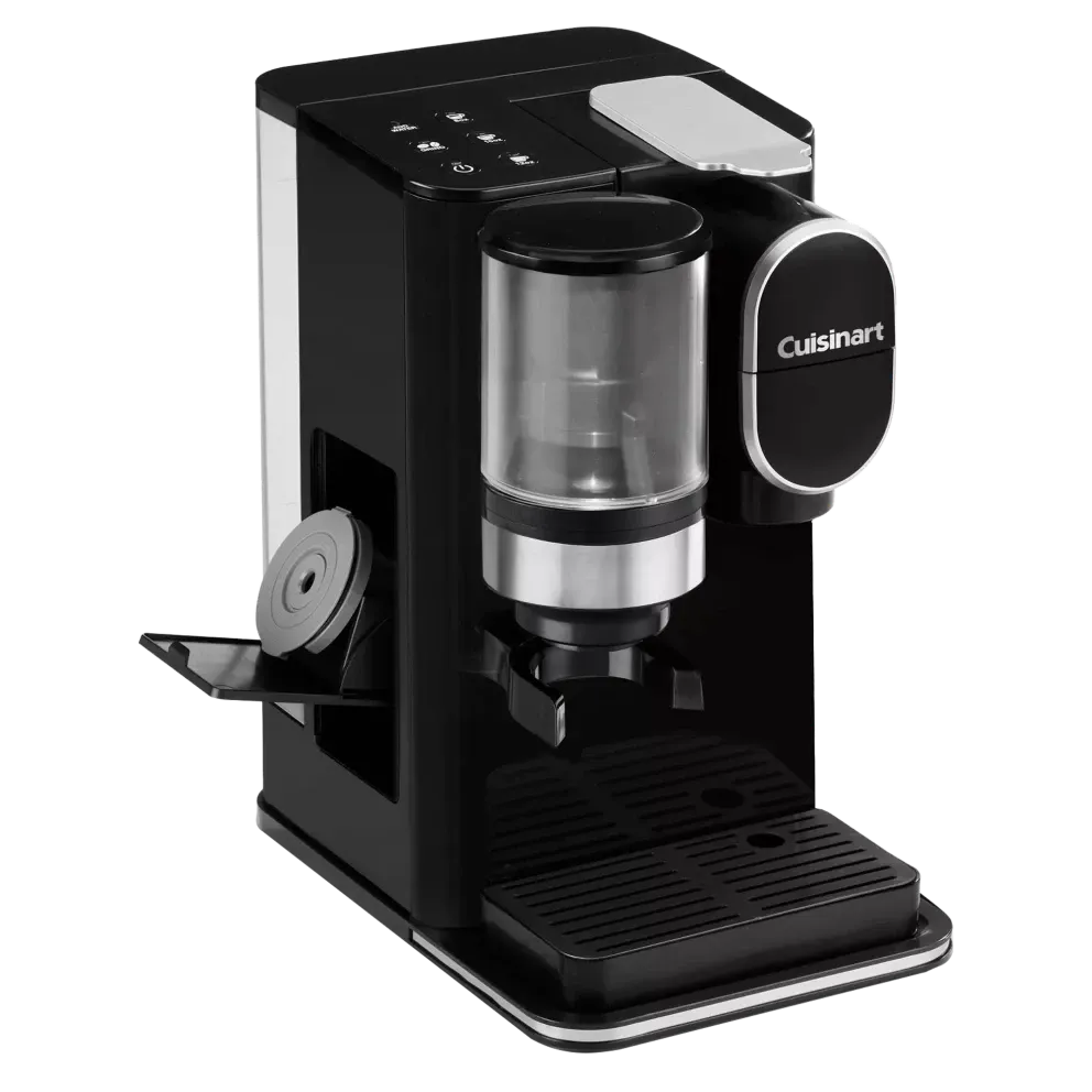 Cuisinart Single-Serve Coffee Maker + Coffee Grinder with 8 oz., 10 oz., and 12 oz. Serving Size, Compatible with Single-Cup Pods, 48-Ounce Removable Reservoir, Stainless Steel, DGB-2