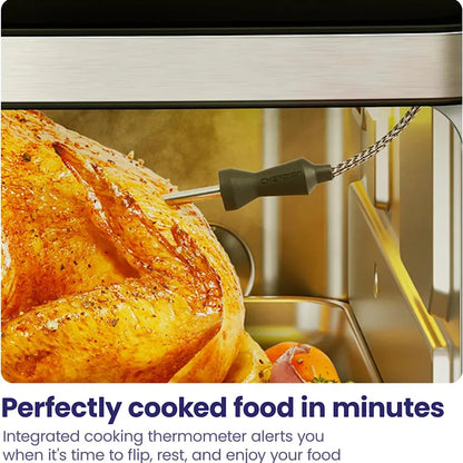Chefman 12-in-1 Air Fryer Toaster Oven Combo with Probe Thermometer