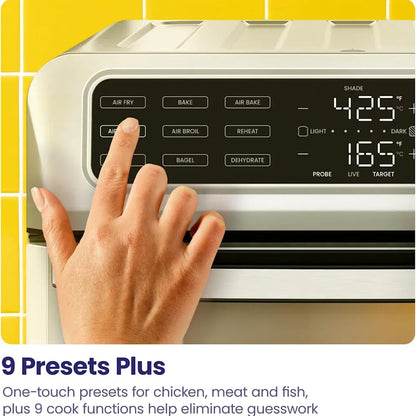 Chefman 12-in-1 Air Fryer Toaster Oven Combo with Probe Thermometer