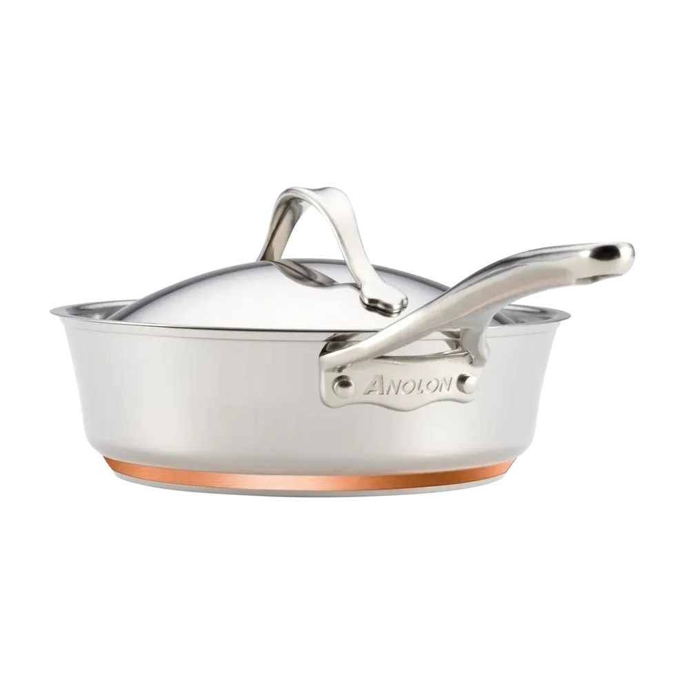 Anolon Nouvelle Luxe 11-Piece Stainless and Hard Anodized Cookware Set