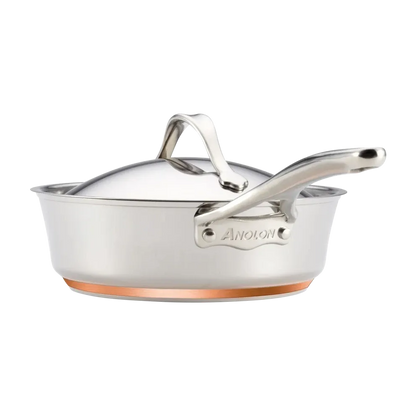 Anolon Nouvelle Luxe 11-Piece Stainless and Hard Anodized Cookware Set