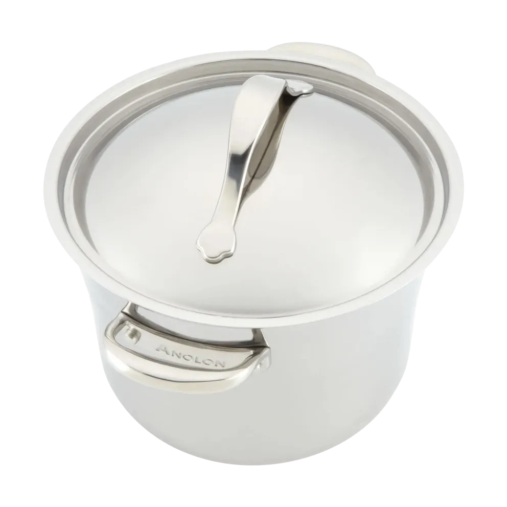 Anolon Nouvelle Luxe 11-Piece Stainless and Hard Anodized Cookware Set